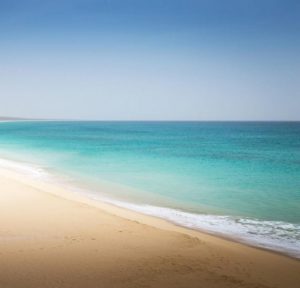 The Cabo beach during the day.