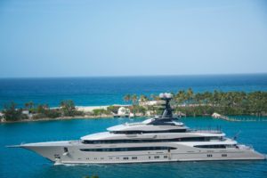 A couple enjoying a luxury yacht in Cabo San Lucas.
