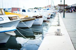 Several Boats Docked Together