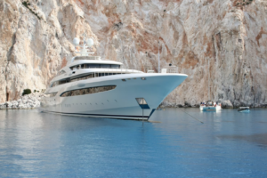 A luxury yacht