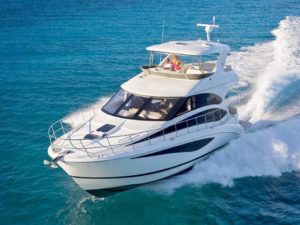 Luxury yacht in the sea