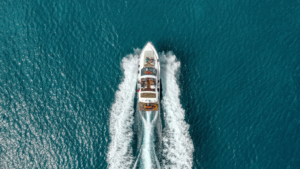 a yacht