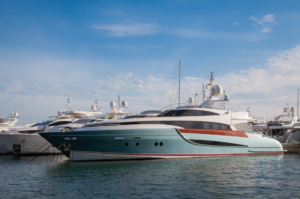 An expansive yacht