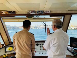 Captain on a luxury yacht charter
