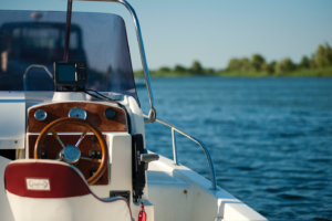 White and brown luxury yacht